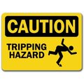 Signmission Caution Sign-Tripping Hazard-10in x 14in OSHA Safety Sign, 14" H, CS-Tripping Hazard CS-Tripping Hazard